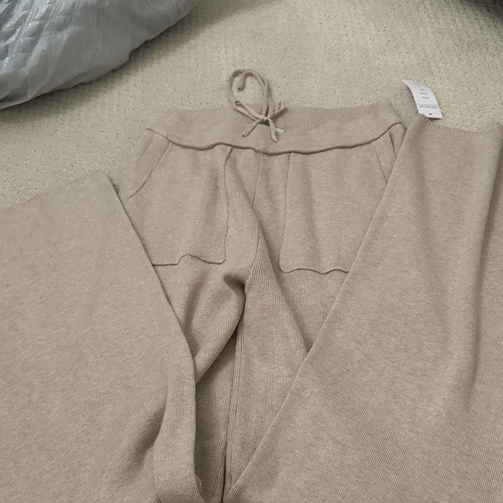 Pink Rose Beige Women's Comfy Pants